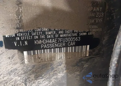 2015 Hyundai Elantra Se z USA, uszkodzony, nr VIN KMHDH4AE7FU300563